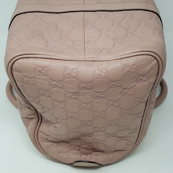 100% Auth Gucci Boston Light Pink Leather Bag - Picture 12 of 16